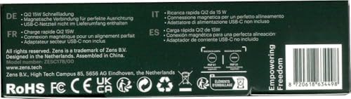 Elevate Your Charging Experience with the Zens Pro 1 Aluminum Wireless Charger – Fast 15 W Power for i Phone 16/15/14/13/12, Air Pods, and All Qi2 & Mag Safe Devices, Sleek Design, No Power Adapter Required for Ultimate Flexibility