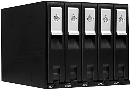 Kingwin Universal Hot Swap Mobile Rack for 2.5” & 3.5” SSD/HDD – Effortless Internal Tray-Less SATA Hard Drive Backplane Enclosure with 6 Gbps Support for SATA I/II/III & SAS I/II – Ultimate Flexibility and Enhanced Data Transfer Speed for Efficient Storage Management