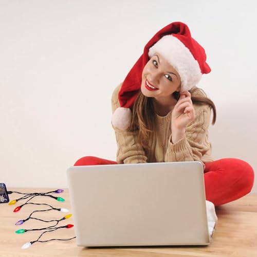 Illuminate Your Holidays with the LED Christmas Light Phone Charger Cord – 50-Inch USB Cable Featuring 10 Vibrant Multicolor Bulbs for i Phone 14 Pro Max/Plus, 13 Pro Max/Mini, 12 Pro Max, 11 Pro Max, and More – Fast Charging & Festive Ambiance (Set of 2)