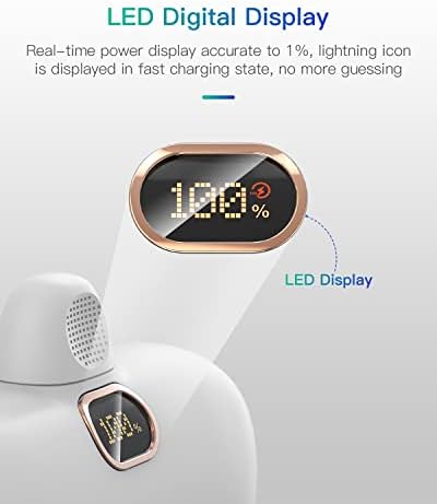 Compact 5000 m Ah Kuulaa Portable Charger for i Phone with Built-in Lightning Cable – Fast Charging Power Bank for i Phone 14/13/12/11/XR/XS/X/8/7/6 in Sleek White Design – Ultimate On-the-Go Charging Solution with Enhanced Compatibility