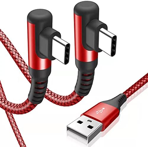 Enhance Your Charging Experience with sweguard 6.6 FT USB Type C Right-Angle Charger Cable – 2-Pack for i Phone 16 Pro Max, Samsung Galaxy S-Series, and More – 3.1 A Fast Charging Solution for Seamless Device Compatibility and Durability