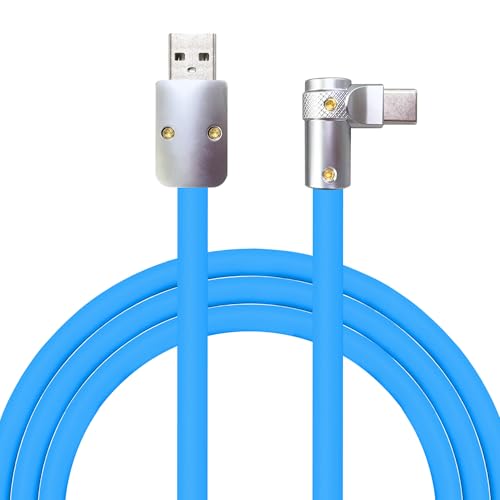 Transform Your Charging Routine with Chubbycable Flex Elbow Pro – 90-Degree USB-C Cable for Lightning-Fast 240 W Power Delivery, Durable Ultra-Thick Silicone Build, Perfect for Convenient Access in Tight Spaces, Ideal for Mobile Phones, Tablets, and Gaming Enthusiasts