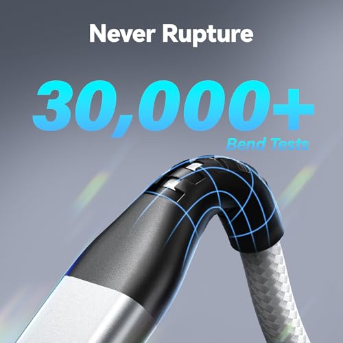 Premium 10 FT USB C to USB C Charger Cable – Dual Pack 100 W Fast Charging, Nylon Braided Design for i Phone 16 Series, Mac Book, and Samsung Galaxy S24 – Stylish Pink Color for Enhanced Durability and Flexibility