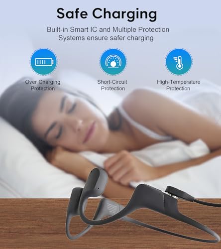 sweguard USB C Charger Cable 3Pack 3.3ft Magnetic Compatible with AfterShokz Aeropex, SHOKZ OPENCOMM, OPENRUN PRO, OPENRUN PRO Mini, OPENRUN, OPENRUN Mini – Enhanced Compatibility and Speed