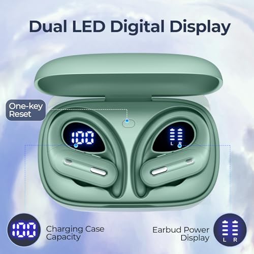 Ultimate Bluetooth 5.3 Wireless Earbuds with Cutting-Edge Active Noise Cancelling – 90 Hours of Playtime for All-Day Listening – IPX7 Waterproof for Ultimate Durability – Ergonomic Design for Secure Comfort – Ideal for Audiophiles and Active Lifestyles Seeking Premium Sound and Hands-Free Calling Solutions