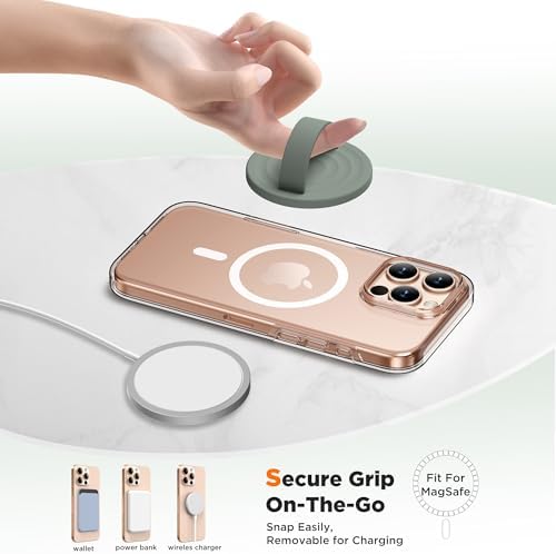 Revolutionary Magnetic Phone Ring Grip Holder – Ergonomic Silicone Finger Loop for i Phone Pro Max/Plus, 12/13/14/15/16 Series – Compatible with Mag Safe – Oat Color Enhances Aesthetics and Comfort – 360-Degree Rotation for Effortless Use – Secure Your Device with Style and Stability – Essential Smartphone Accessory for Unmatched Usability and Convenience