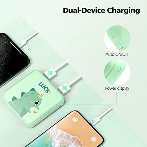 Yoobao 10,000 m Ah Cute Cake Portable Charger – PD 20 W USB-C Power Bank for Fast Charging i Phone 14/13, i Pad, Android & Samsung – Stylish Mini Battery Pack for Girls & Kids Travel – Ultimate Compatibility & Performance