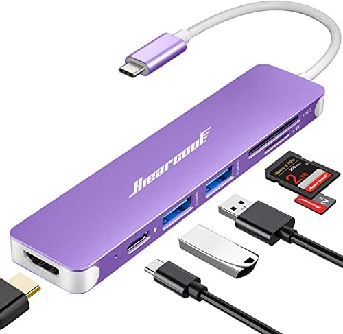 Unlock Seamless Connectivity with the Hiearcool 7-in-1 USB C Hub Adapter – High-Speed USB 3.0, 4 K HDMI Output, and 100 W Power Delivery for Mac Book Pro and Type C Devices – Your Ultimate Multi-Port Solution for Enhanced Productivity and Effortless Data Transfer
