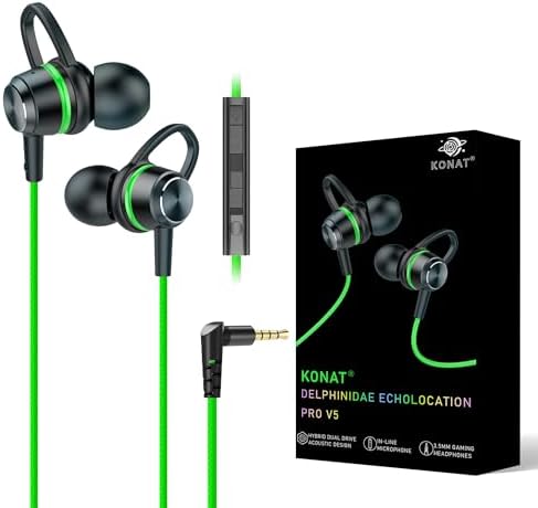 Unlock Exceptional Sound with TUNSEZ Hi Fi Wired Gaming Earbuds – Ergonomically Designed for Ultimate Comfort and Seamless Compatibility, Featuring a Convenient Low-Profile 90° 3.5 mm Connector and Built-In Microphone for Crystal-Clear Audio in Gaming and Music Scenarios, Perfect for Enthusiasts and Casual Listeners Alike