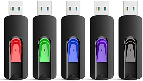 RAOYI 5-Pack 64 GB USB Flash Drives – High-Speed USB 2.0 Memory Sticks for Effortless Data Transfer and Storage – Portable Thumb Drives for PC and Laptop – Ideal for Organizing Photos, Documents, and Videos – Multi-Pack Convenience for Home and Office Use