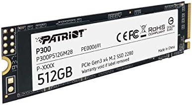 Experience Next-Level Speed with Patriot P300 512 GB M.2 PCIe Gen 3 SSD – The Ultimate Low-Power Internal Drive for Gaming and Productivity Enhancements