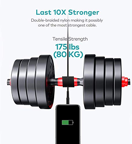 MFi Certified 16 ft Lightning Cable – 2 Pack Extra Long i Phone Charger for Ultimate Charging Flexibility, Fast Data Transfer, Durable Braided Design, Compatible with i Phone 12/11/11 Pro/11 Max/X/XS/XR/XS Max/8/7/6/5 S/SE and i Pad Mini/Air – Enhanced Performance in Blue