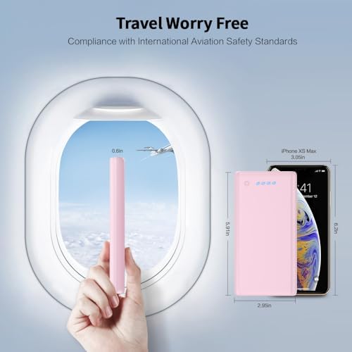 Maximize Your Power On-the-Go: 26800 m Ah Ultra-High Capacity Portable Charger with Dual USB Outputs for High-Speed Charging – Universal Compatibility with i Phone 16/15/14/13/12, Galaxy, Android & More – Lightweight & Safe External Battery Pack for Travel & Daily Use