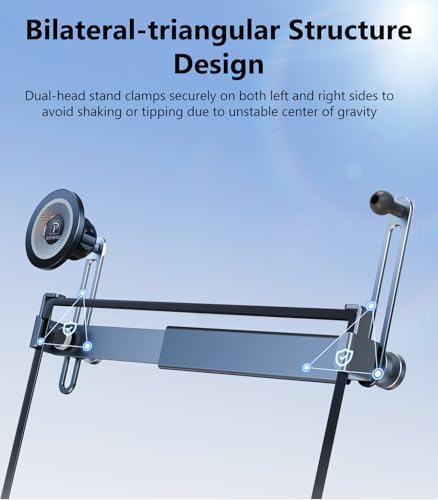 Dual Head Tesla Phone Mount Model Y/3 2026 2025 2024 2023 2022 2021, [Magnetic/Clip] Car Accessories for Tesla Screen Phone Holder Stand, (Fit for Tesla Model Y(Juniper)/3(Highland)) – Enhanced Compatibility and Speed