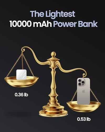 Compact 10000 m Ah Fast Charge Power Bank – Portable Mini USB C Charger with Smart LED Display for i Phone, Samsung, i Pad, and Tablets – Reliable External Battery for On-the-Go Charging