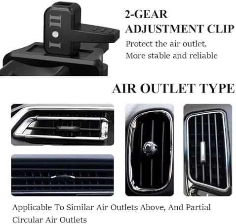 Universal Gravity Car Vent Bat Phone Holder – Automatic Locking Hands-Free Accessory for Safe Driving – 360-Degree Rotation and Seamless Compatibility with Most Smartphones – Durable and Easy to Install – Enhance Your Vehicle’s Interior with a Stylish Design and Effortless Navigation