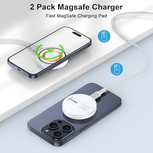 Samsung Galaxy S25 Ultra Fast Magnetic Wireless Charging Pad – 15 W Quick Charger for i Phone 16, 15, 14, 13 Pro Max & Android Devices – Minimalist Design, Safety Features, and Enhanced Compatibility – Perfect for Home, Office, and Travel