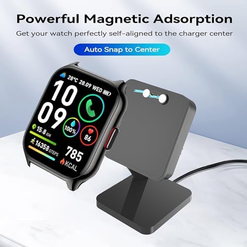 Lamshaw Smartwatch Charging Dock for SKG Models – Rapid Charge Station for V7-2, V7 Pro, V7 Cyber, R8 – Compact Anti-Slip Design for Stability – Optimize Your Smartwatch Experience with Stylish Durability and Versatile Compatibility
