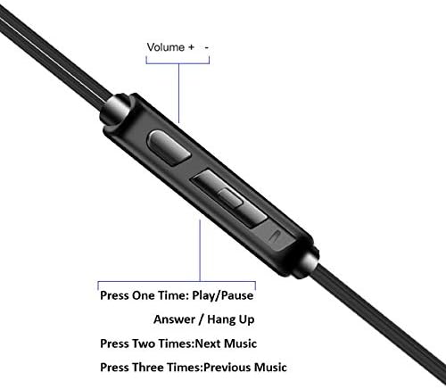 YNR Premium Metal Wired Earbuds with Microphone & Volume Control – Noise-Isolating In-Ear Headphones for Ultimate Audio Clarity – Perfect for School, Commuting, and Leisure – Compatible with i Phone, i Pad, i Pod, Samsung, Google Devices with 3.5 mm Jack – 3 Pairs Included for Versatile Use