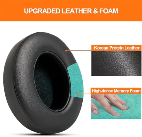 GVOEARS Premium Replacement Ear Pads for Beats Studio 2 & 3 – Ultra-Comfort Memory Foam Cushions with Strong 3 M Adhesive for Reliable Fit – Titanium Grey – Revitalize Your Audio Experience with Enhanced Noise Isolation and Seamless Compatibility