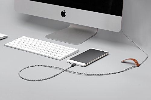 Native Union Belt Cable XL 10 ft USB-C to USB-A – Ultra-Durable Charging Solution with Leather Organizer for i Phone 16, Samsung Galaxy Z Fold 6, Pixel 9 Pro & More – Maximize Speed & Style with Tangle-Free Design