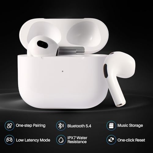 Premium Bluetooth Earbuds with Superior Noise Cancellation and Deep Hi-Fi Bass – Enjoy 32 Hours of Playtime, IPX7 Waterproof Design for Active Lifestyles – Effortless Pairing with i Phone & Android – Ideal for Audiophiles and Professionals Seeking Exceptional Audio Quality and Ergonomic Comfort