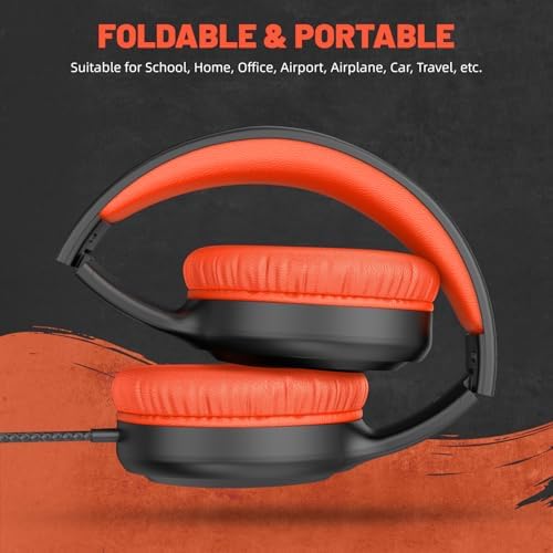 U2 Kids’ Lightweight Wired Headphones in Stylish Pink – Comfortable On-Ear Design Perfect for School, Travel, and Home | Durable, Easy-to-Use Headphones Compatible with i Pads, Tablets, and Laptops | Ideal for Young Girls and Students Seeking Engaging Audio Experience