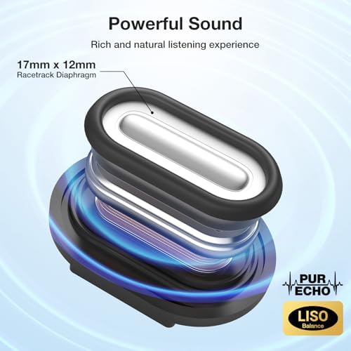 Elevate Your Sound Journey with CT3 Open Ear Bluetooth Headphones – 32-Hour Playtime for Endless Enjoyment, IPX5 Waterproof for Active Lifestyles, and Advanced 4-Mic ENC for Clear Conversations – Tailored EQ App and Ergonomically Designed Earhooks for Ultimate Comfort During Workouts, Running, or Cycling – Seamless Bluetooth 5.4 Connectivity for Uninterrupted Listening Experience