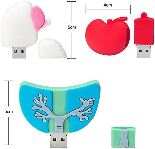 LEIZHAN 16 GB Fruit-Shaped USB Flash Drive Set – Adorable Pineapple, Carrot, Banana, and Strawberry Designs for Fun Data Storage – Perfect Gift for Students and Professionals – 64 GB Total Capacity with Enhanced USB 2.0 Compatibility – Lightweight and Durable Memory Sticks for Easy File Transfer and Backup