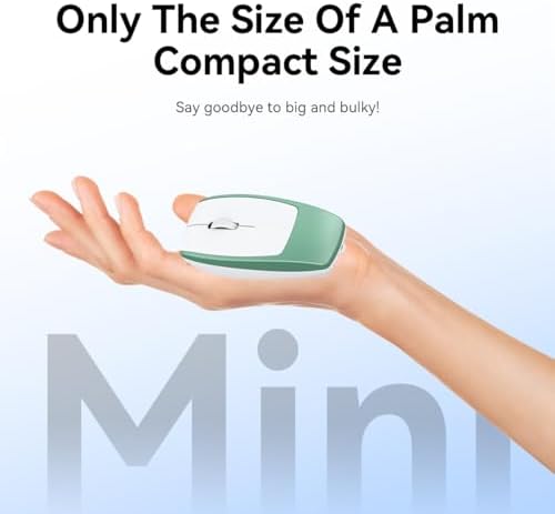 Compact Bluetooth Wireless Mini Mouse with TF Card Reader – Silent, Portable Optical Mouse for PC, Laptop, and Tablets – Ideal Travel Companion and Gift for Men, Women, and Kids – Enhance Productivity Anywhere