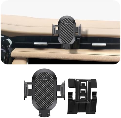 Car Phone Holder Fits for Cadillac XT5 2017-2025 and 2020-2025 XT6 Accessories,Thick Cases Friendly,Cell Phone Mount for 4-7 in Phones,360 Degree Rotation,Easy to Install – Enhanced Compatibility and Speed