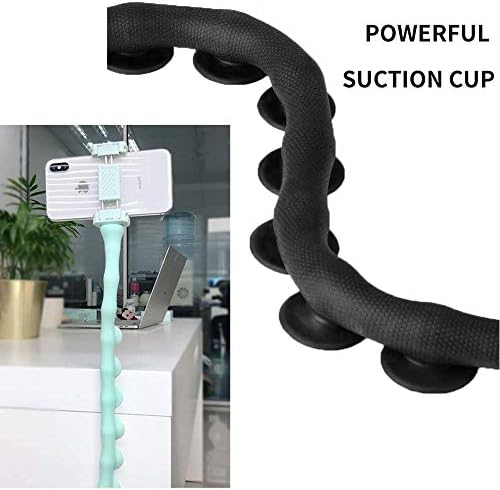 Cute Worm Cell Phone Holder, 360 Degree Rotating Bendable Flexible Phone Mount with Suction Cup Creative Phone Bracket for iPhone, Samsung, LG, Nexus, Nokia and More – Enhanced Compatibility and Speed