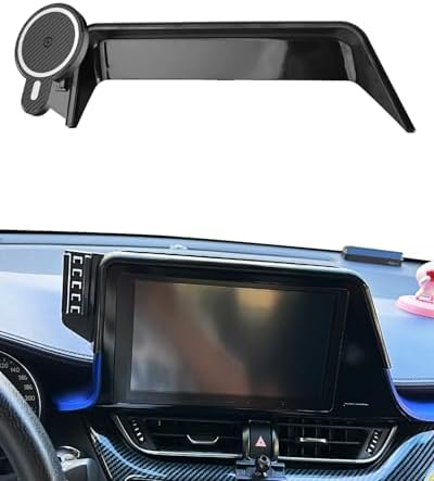 Upgrade Your Toyota Tundra or Sequoia Driving Experience with the 360° Rotating Mag Safe Phone Holder – Premium Dashboard Mount Designed for 2020-2025 Models, Ensures Safety, Accessibility, and Sleek Aesthetics Without Air Vent Obstruction