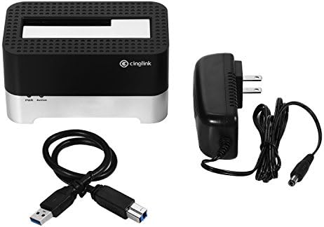 Cinolink USB 3.0 to SATA Docking Station for 2.5/3.5 Inch Drives – 12 TB Support, Fast 5 Gbps Data Transfer, Compatible with Windows, Mac, Linux, Android TV, PS4, Xbox One – Effortless Backup & Access Solution