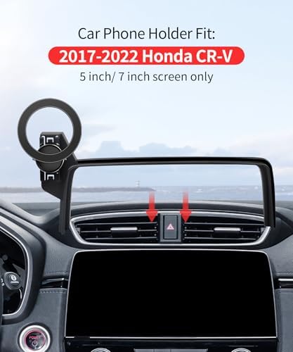 Maser Weller Premium Car Phone Holder for Honda HR-V & CR-V (2023-2025) – 360° Rotatable Mag Safe-Compatible Mount for 7/9-Inch Screens – Tool-Free Installation with Secure Fixed Clip Design for Ultimate Convenience and Safety