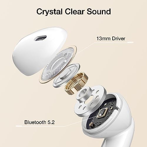 Stylish Bluetooth Earphones for Women – Pendant Necklace Design Wireless Headphones with Advanced Noise Cancellation, 30-Hour Playback, and IPX5 Waterproof Feature for i Phone & Android – Perfect Blend of Elegance and Functionality