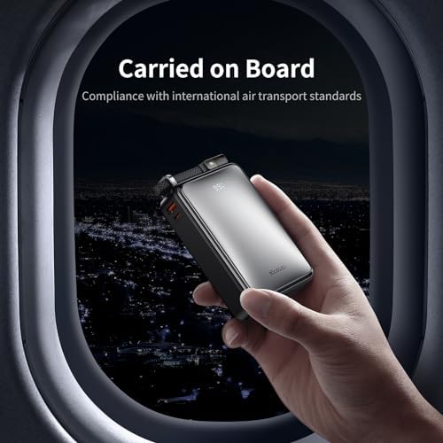 Mcdodo 20,000 m Ah Laptop Power Bank – Ultra-Portable 67 W Fast Charging Solution with Digital Display, Three Ports (USB-C1/C2, USB-A) and 60 W Cable for Seamless Compatibility with i Phone 15, Samsung S23, i Pad, and Mac Book Pro – Power On-the-Go for Tech Enthusiasts