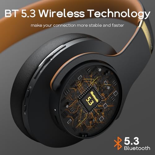 Transform Your Listening Journey with DOQAUS Over-Ear Bluetooth Headphones: 90-Hour Playtime, Tailored EQ Settings, and Superior Noise Cancellation for Unmatched Comfort and Audio Clarity in Music and Calls