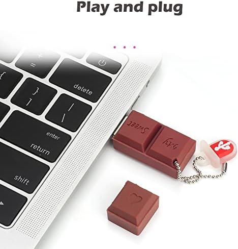 Indulge Your Data Storage Needs with the 64 GB Chocolate-Shaped USB Flash Drive – Unique Novelty Memory Stick for Fun and Functional External Storage, Enhanced USB 3.0 Speed and Compatibility, Perfect for Professionals and Students Alike