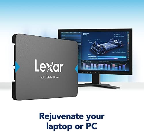 Transform Your Computing with the Lexar 480 GB NQ100 SATA III SSD – Unleash Blazing 550 MB/s Read Speeds for Superior Performance and Unmatched Reliability in a 2.5-Inch Form Factor – Ideal for Gamers and Professionals Seeking Lightning-Fast Data Solutions