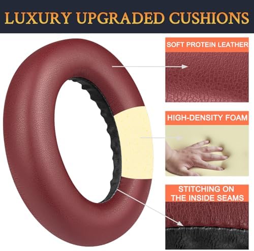Transform Your Listening Experience with SOULWIT Replacement Earpads for Bose Quiet Comfort Wireless Headphones – Luxurious Ultra-Soft Protein Leather Cushions with Advanced High-Density Noise Cancelling Foam in Elegant Sandstone – Maximum Comfort, Superior Sound Isolation, and Effortless Installation for Extended Headphone Lifespan