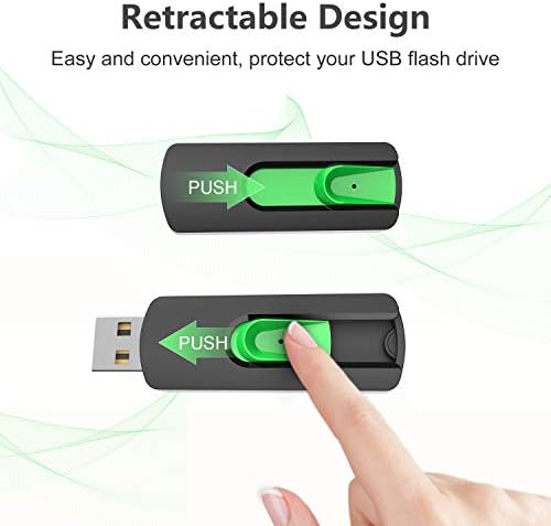 Vibrant 5-Pack Aiibe 128 GB USB Flash Drives – Colorful Memory Sticks for Effortless Data Storage and Transfer | Reliable USB 2.0 Compatibility for Students and Professionals | Perfect Portable Solution for Secure File Management