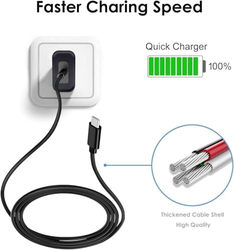 10 FT USB C Camera Charger Adapter – Premium USB C Power Cable for Arlo Essential 2, Blink Mini 2, and Ring Spotlight Cam – Fast Charging, Durable Design, and Extended Reach for Hassle-Free Camera Power Solutions