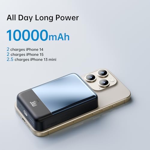 Mcdodo 10,000 m Ah Magnetic Power Bank – Ultimate Wireless Charger with 30 W PD Fast Charging & 15 W Wireless Capability for i Phone 15/15 Pro/15 Pro Max/14/13 Series – Sleek, Portable Design for Effortless Power on the Go