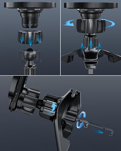 Elevate Your Drive with the NTMY CD Slot Phone Mount – One-Hand Operation, Universal Compatibility for i Phone & Android, Hands-Free Access for Navigation & Calls, Durable Design with 360-Degree Rotation, Perfect Car Accessory for Safer Driving Experience