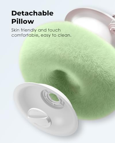 Viozon 360° Adjustable Tablet Stand Pillow in Pink – Plush Fabric Holder for 4.7″-13″ Devices, Perfect for i Pad, i Phone, Samsung, Google, and Kindle – Versatile Bedside Companion with Detachable Snack Bowl for Ultimate Comfort and Convenience