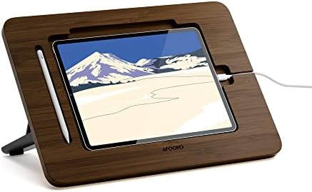 Eco-Friendly Bamboo Tablet Drawing Stand – Adjustable 5 Angles for Ultimate Comfort, Lightweight & Portable Riser for Tablets and Laptops (9.7″ to 11″) – Enhance Creativity and Ergonomics with Non-Slip Stability