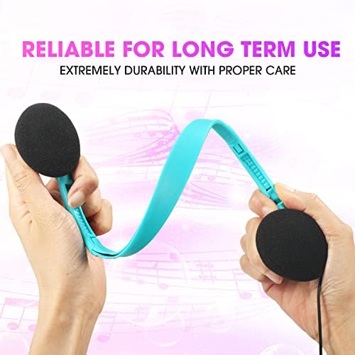 Chumia 40-Pack Kids Adjustable Wired Headphones – Vibrant Classroom Earphones for Enhanced Learning & Comfort – Ideal for Group Activities, Travel, and 3.5 mm Device Compatibility – Durable & Lightweight Design Perfect for Young Learners – Explore 10 Fun Colors to Personalize Every Experience