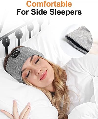 Fulext Bluetooth Sleep Headphones Headband – Ultimate Comfort for Side Sleepers, Thin HD Stereo Sound Quality – Ideal for Insomnia Relief and Travel Convenience – Perfect Gift for Men and Women – Enhanced Compatibility, Long-Lasting Battery Life for All Night Relaxation