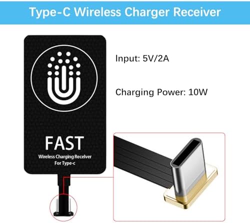 Revolutionize Your Charging Experience with the 10 W Type C Wireless Charging Receiver Adapter for Android – Fast, Efficient, and Compatible with All Models – Enjoy Clutter-Free Power Solutions Now!